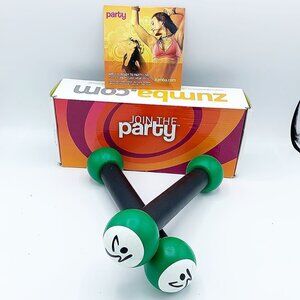 ZUMBA FITNESS TONING STICKS & DVD IN BOX W/ ORIGINAL PACKAGING!